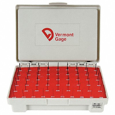 Black Ox-Coated Pin Gauge Set Dim Type 