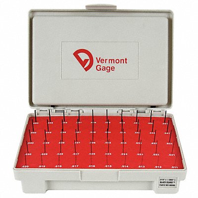 Black Ox-Coated Pin Gauge Set Dim Type 
