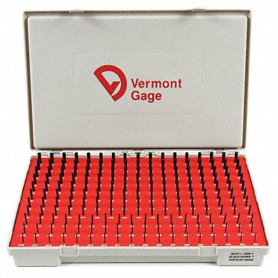 Black Ox-Coated Pin Gauge Set Dim Type 