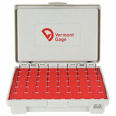 Black Ox-Coated Pin Gauge Set Dim Type 