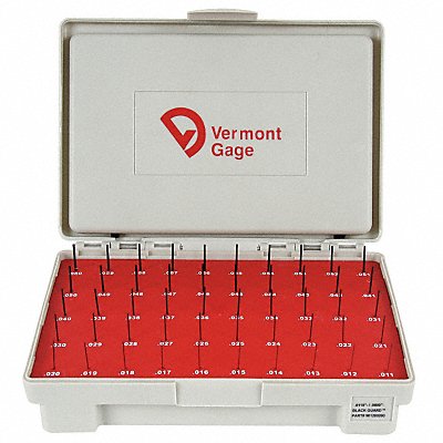 Black Ox-Coated Pin Gauge Set Dim Type 