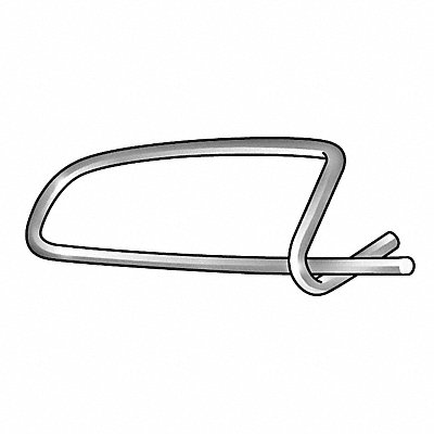 Safety Pin 1 5/8 in L 3/64 in dia PK100