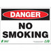 DANGER Sign No Smoking 7X10 Aluminum