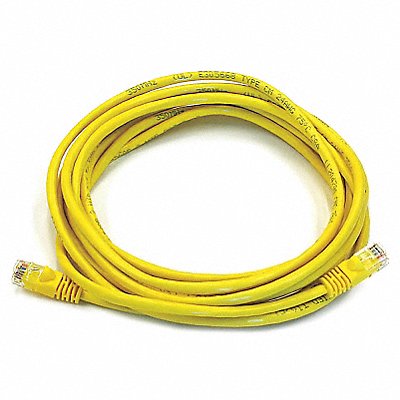 Patch Cord Cat 5e Booted Yellow 14 ft.