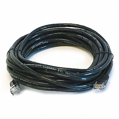 Patch Cord Cat 5e Booted Black 20 ft.