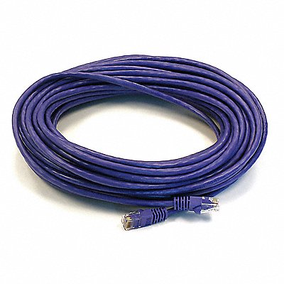 Patch Cord Cat 5e Booted Purple 50 ft.