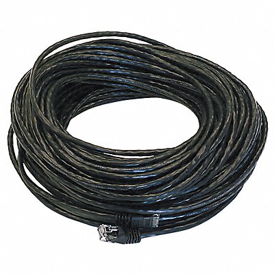 Patch Cord Cat 5e Booted Black 100 ft.