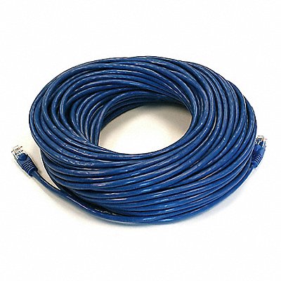 Patch Cord Cat 5e Booted Blue 100 ft.