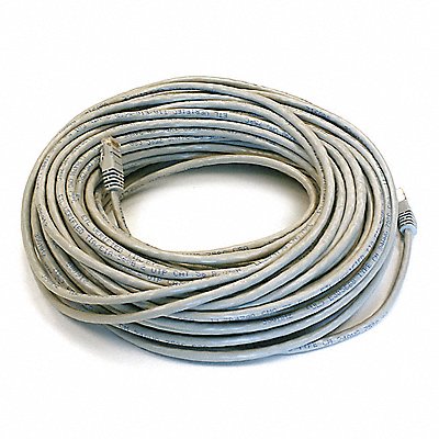 Patch Cord Cat 5e Booted Gray 100 ft.