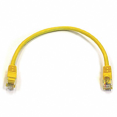 Patch Cord Cat 6 Booted Yellow 1.0 ft.