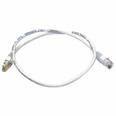 Patch Cord Cat 6 Booted White 2.0 ft.