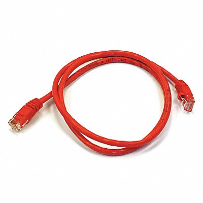 Patch Cord Cat 6 Booted Red 3.0 ft.