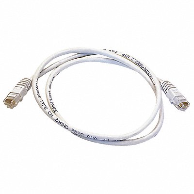 Patch Cord Cat 6 Booted White 3.0 ft.