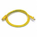 Patch Cord Cat 6 Booted Yellow 3.0 ft.