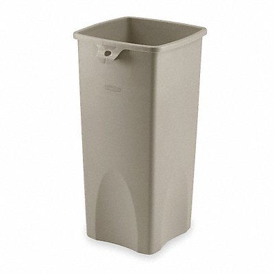 Trash Can Beige Square 23 gal.