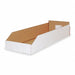 Corr Shelf Bin White Cardboard 4 3/4 in