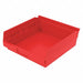 Shelf Bin Red Indstr Grd Poly 4 in