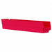 F8872 Shelf Bin Red Indstr Grd Poly 4 in