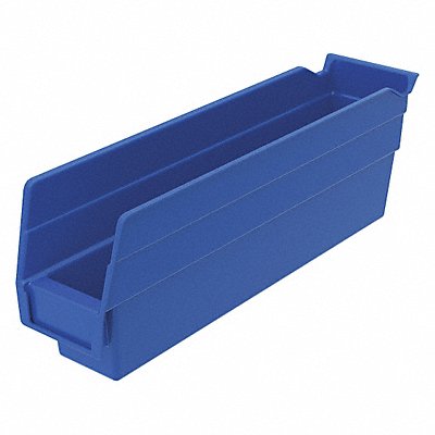 F8465 Shelf Bin Blue Indstr Grd Poly 4 in