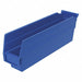 Shelf Bin Blue Indstr Grd Poly 4 in