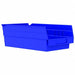 F8464 Shelf Bin Blue Indstr Grd Poly 4 in