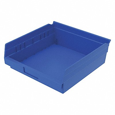 Shelf Bin Blue Indstr Grd Poly 4 in