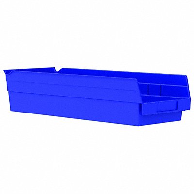 F8476 Shelf Bin Blue Indstr Grd Poly 4 in