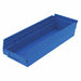 Shelf Bin Blue Indstr Grd Poly 4 in