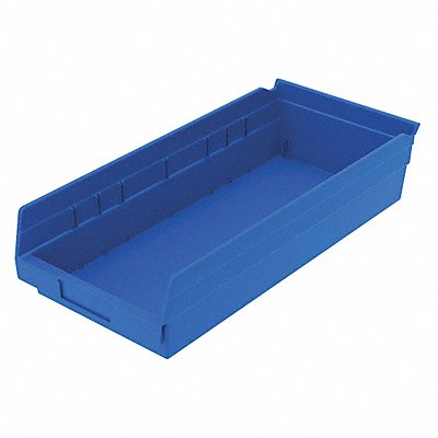 Shelf Bin Blue Indstr Grd Poly 4 in