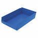 F8873 Shelf Bin Blue Indstr Grd Poly 4 in