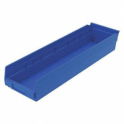 F8875 Shelf Bin Blue Indstr Grd Poly 4 in