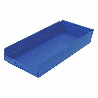 F8909 Shelf Bin Blue Indstr Grd Poly 4 in