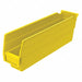 Shelf Bin Yellow Indstr Grd Poly 4 in