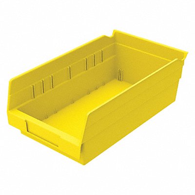 Shelf Bin Yellow Indstr Grd Poly 4 in