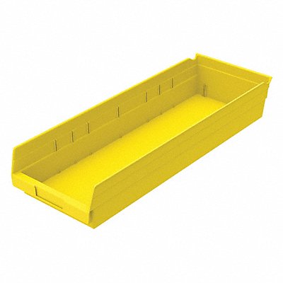 Shelf Bin Yellow Indstr Grd Poly 4 in