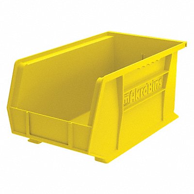 F8697 Hang and Stack Bin Yellow Plastic 7 in