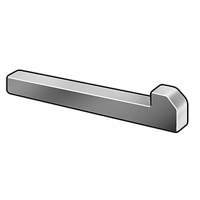 Machine Key 3 in L Tapered Gib 7/16 in H