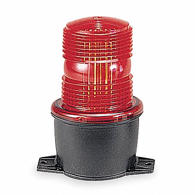 Low Profile Warning Light LED Red 120VAC