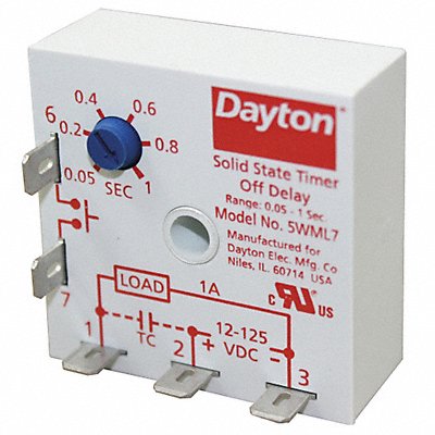 SinFunEncapTimingRelay 125VDC 5Pins