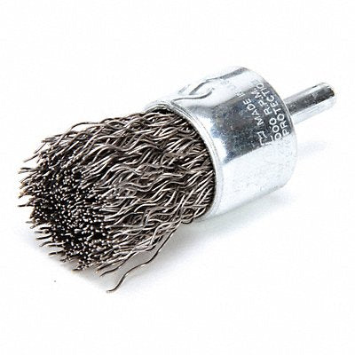 Crimped Wire End Brush Steel 1 In.