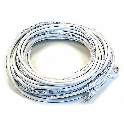 Patch Cord Cat 6 Booted White 50 ft.