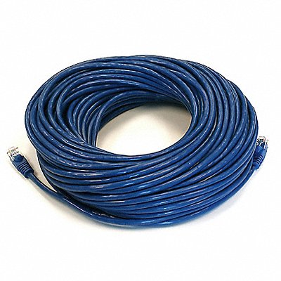 Patch Cord Cat 6 Booted Blue 100 ft.