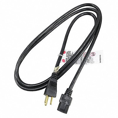 Power Cord 5-15P SJT 6 ft Blk 13A 16/3