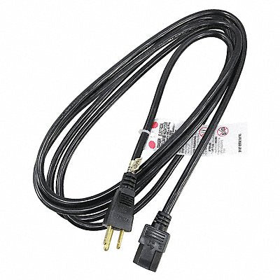 Power Cord 5-15P SJT 10 ft Blk 15A 14/3