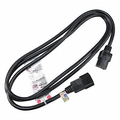 Powr Cord IEC C14 SJT 6 ft Blk 10A 16/3