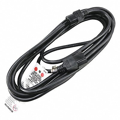 Pwr Cord IEC C14 SJT 15 ft Blk 10A 18/3