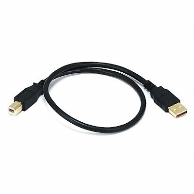 USB 2.0 Cable 1-1/2 ft.L Black