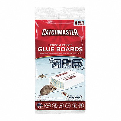 Glue Trap 8 1/2 in H Bait Board PK4