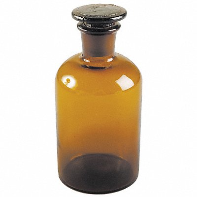 Bottle 85 mm H Amber 46 mm Dia PK8