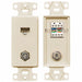 Wall Plate and Jack Cat 5e/F-Type Lt Al